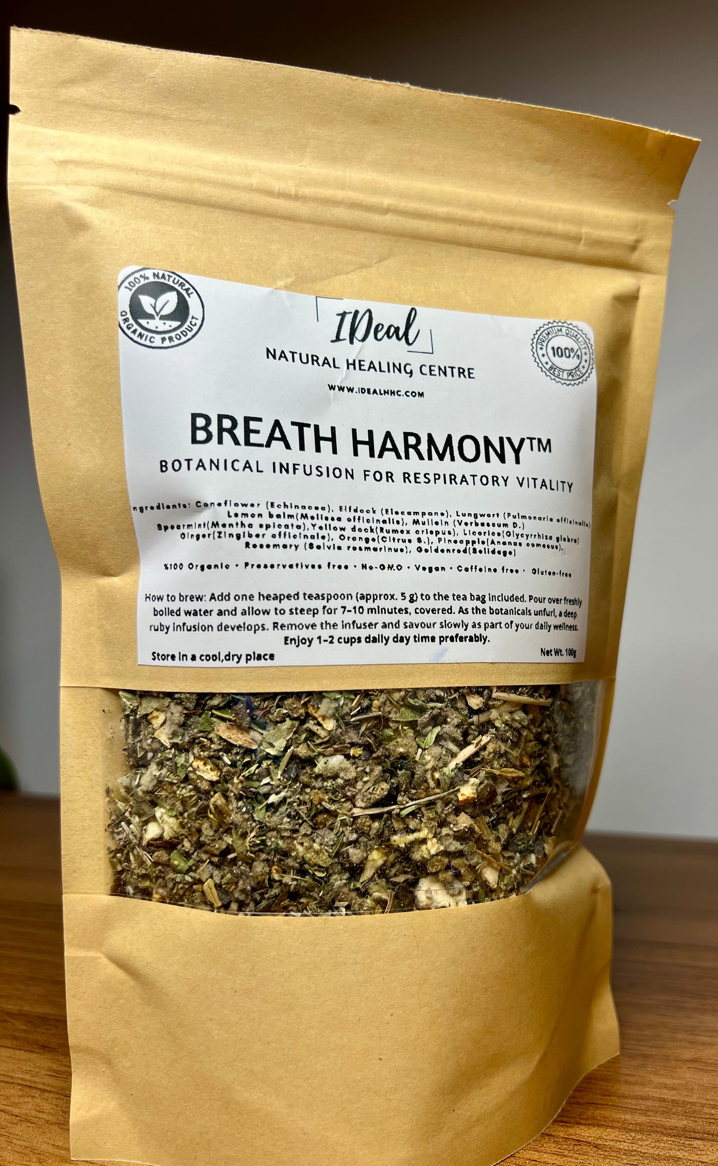 Breath Harmony Herbal Loose Tea 100g