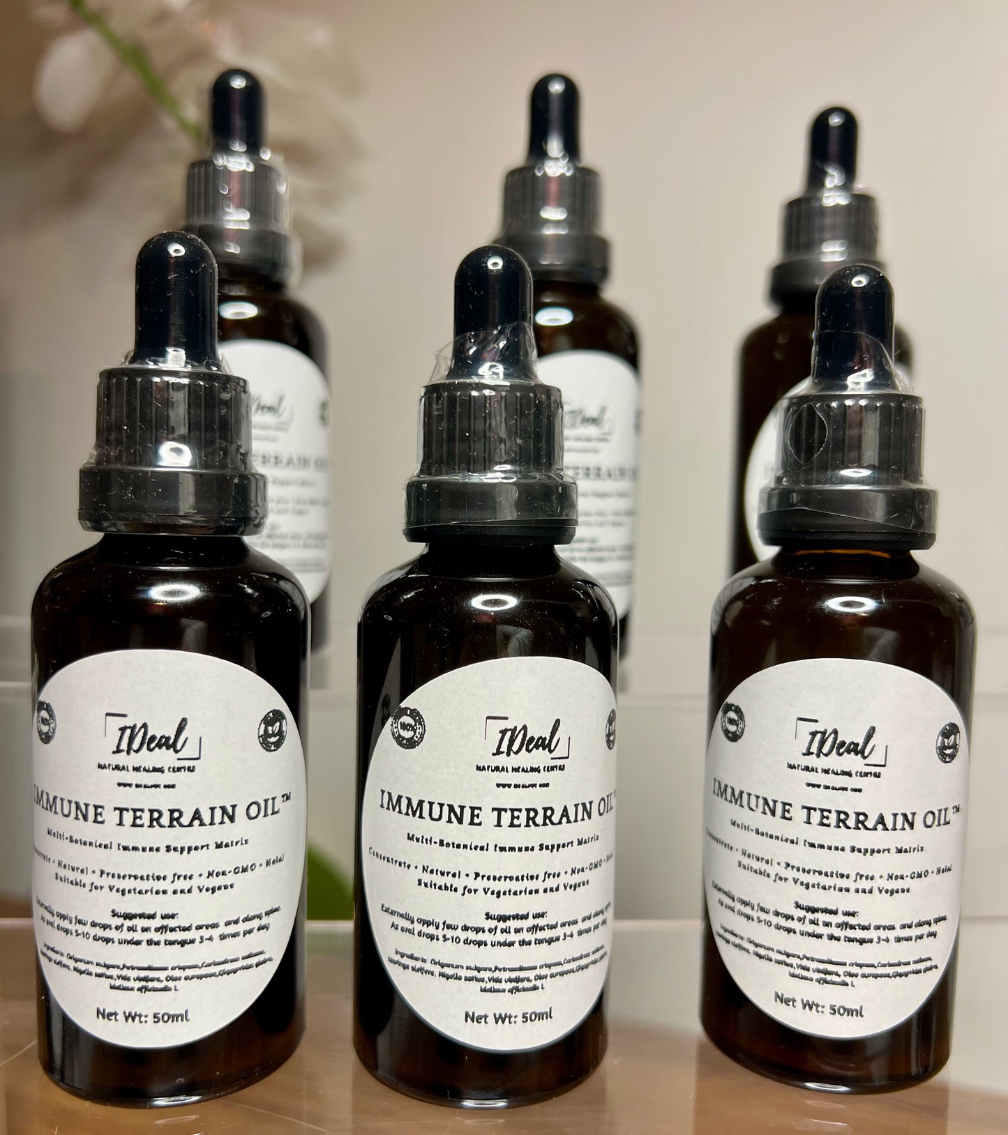 Immune terrain matrix relief oil 100% pure concentrate-unrefined-natural-vegan-50ml-safe for all