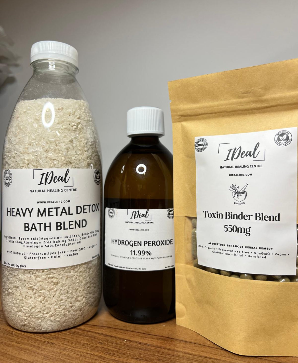 Detox herbal cleanse Heavy metal-Toxin binders 100vegan capsules