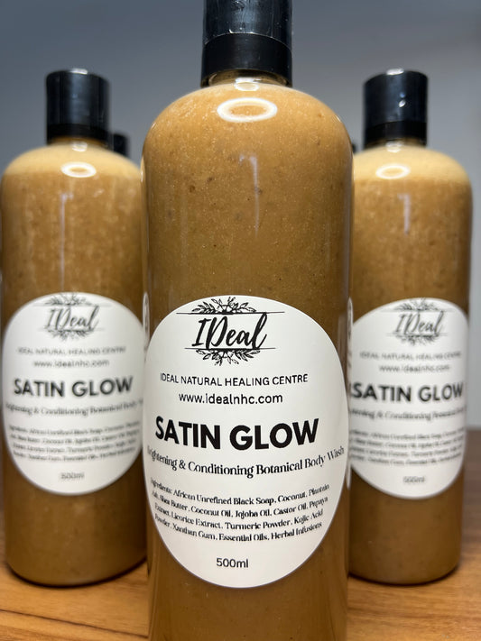 Satin Glow – Brightening & Conditioning Botanical Body Wash 500ml
