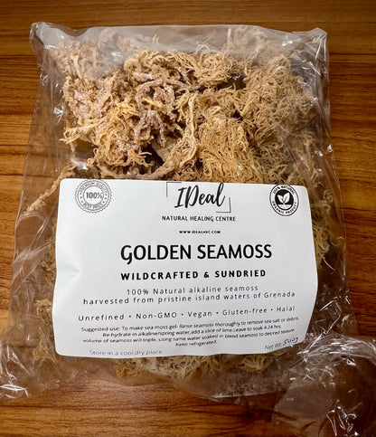 Sea Moss Sun-dried, wild crafted 1kg premium 2 pack Golden, purple & golden