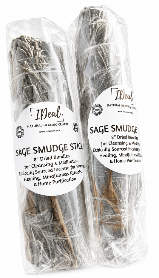 Sage Smudge Stick- Hand grown and crafted 8inch dried bundle