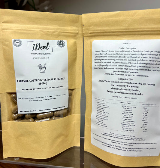 Parasite Gastrointestinal Cleanse herbal capsules 100% natural and organic