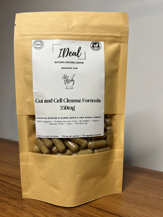 Gut and Cell cleanse herbal capsules 100% natural and organic