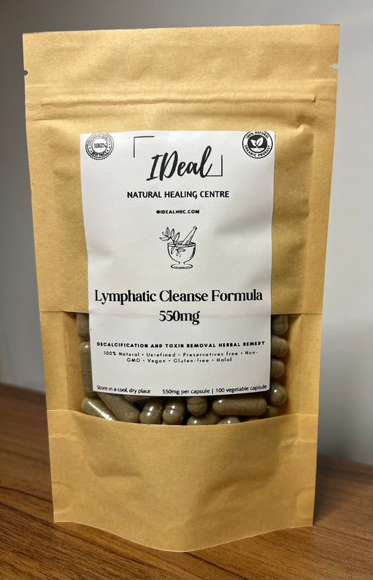 Lymphatic cleanse herbal capsules 100% natural and organic