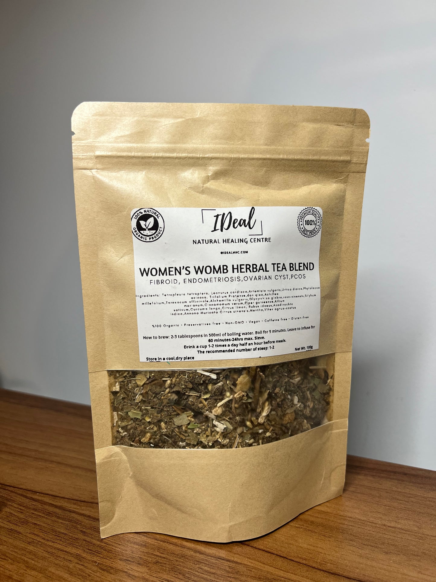 Women’s Womb Herbal Tea Blend 100% Natural caffeine free- 100g
