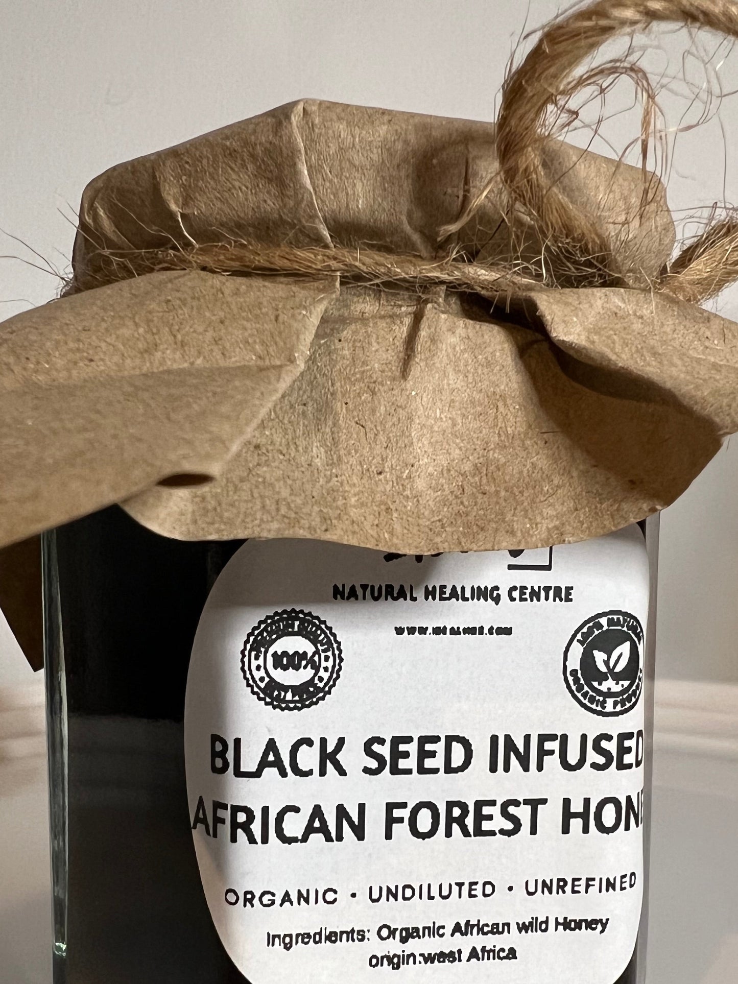 Black seed infused Wild African Forest Honey-Raw, Unrefined 100-% Organic
