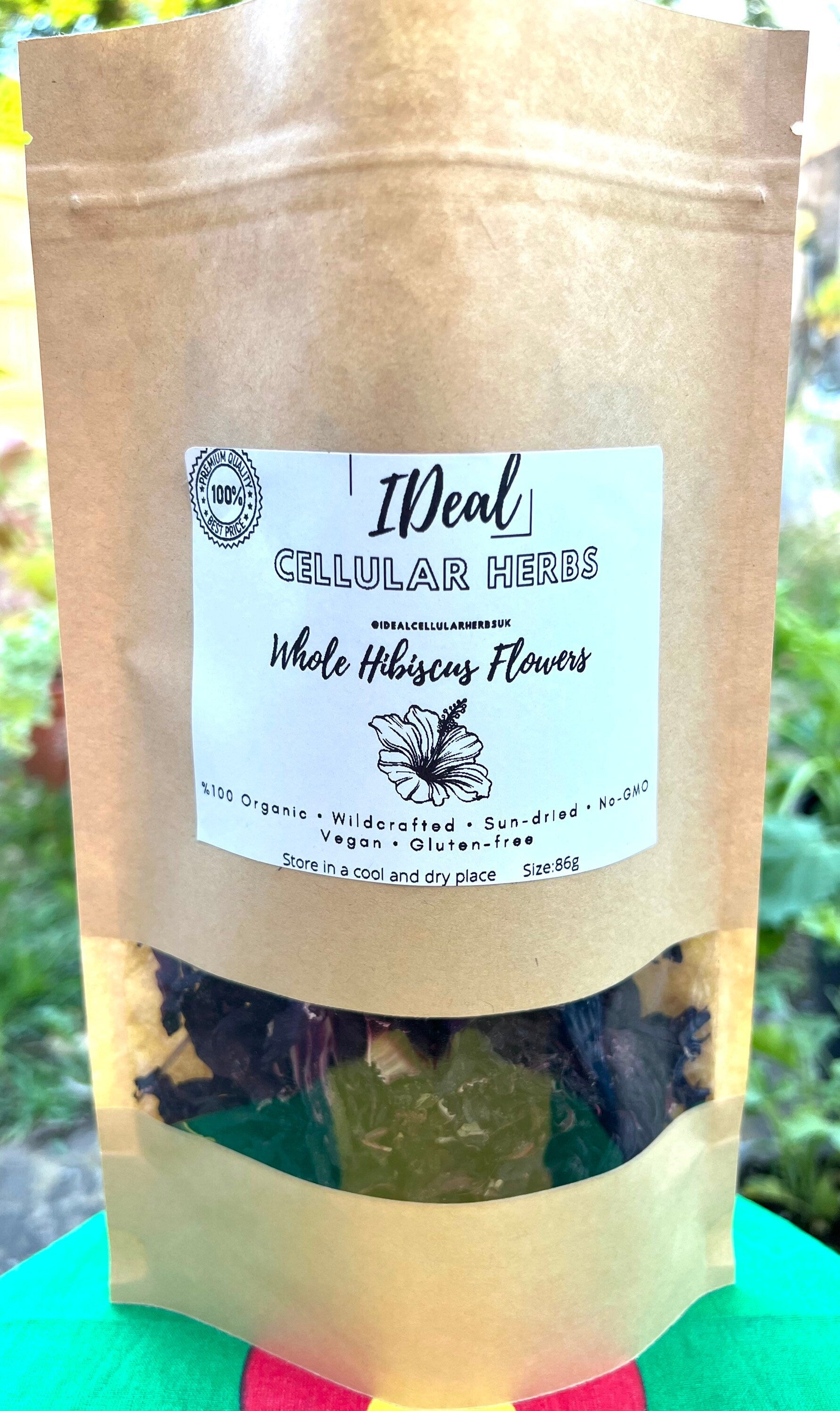 IDeal dried organic whole hibiscus (Hibiscus sabdariffa)flower-Roselle-loose-tea-naturopathy