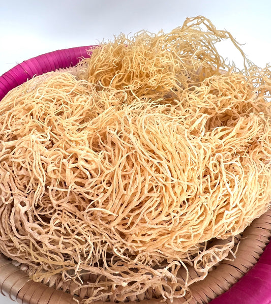 IDeal 100% wild crafted golden seamoss-Gold Eucheuma cottonii -Dr. Sebi grade