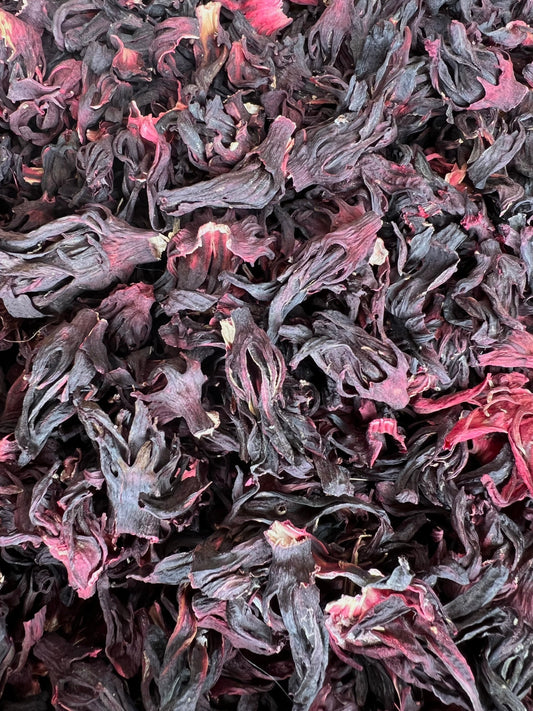 IDeal dried organic whole hibiscus (Hibiscus sabdariffa)flower-Roselle-loose-tea-naturopathy