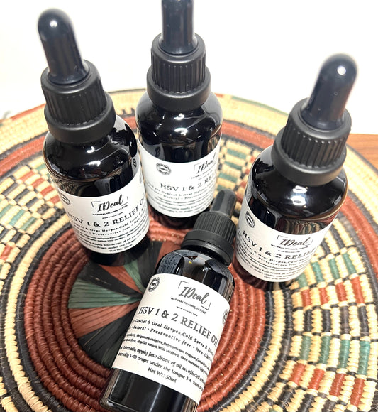 Herpes 1&2 relief oil - 100% pure- concentrate-unrefined-natural-vegan-50ml-safe for kids