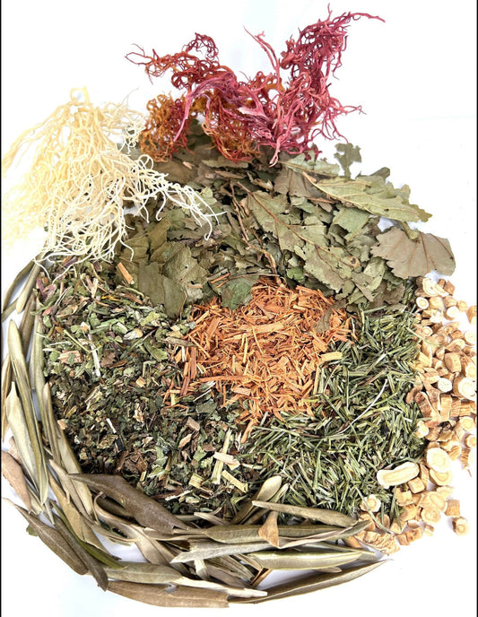 IDeal natural herbal bath for Eczema,dermatitis,Psoriasis,Skin Allergies,dry itchy inflammed skin-100%Organic Herbal Body Tea-50g/Muslin bag