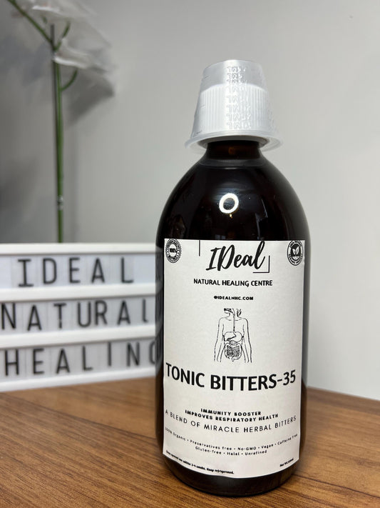 IDeal 35 Tonic Bitters -Soursop and Noni- Herbal decoction- 35 miracle herbal drink-naturopathy-100% organic bitters